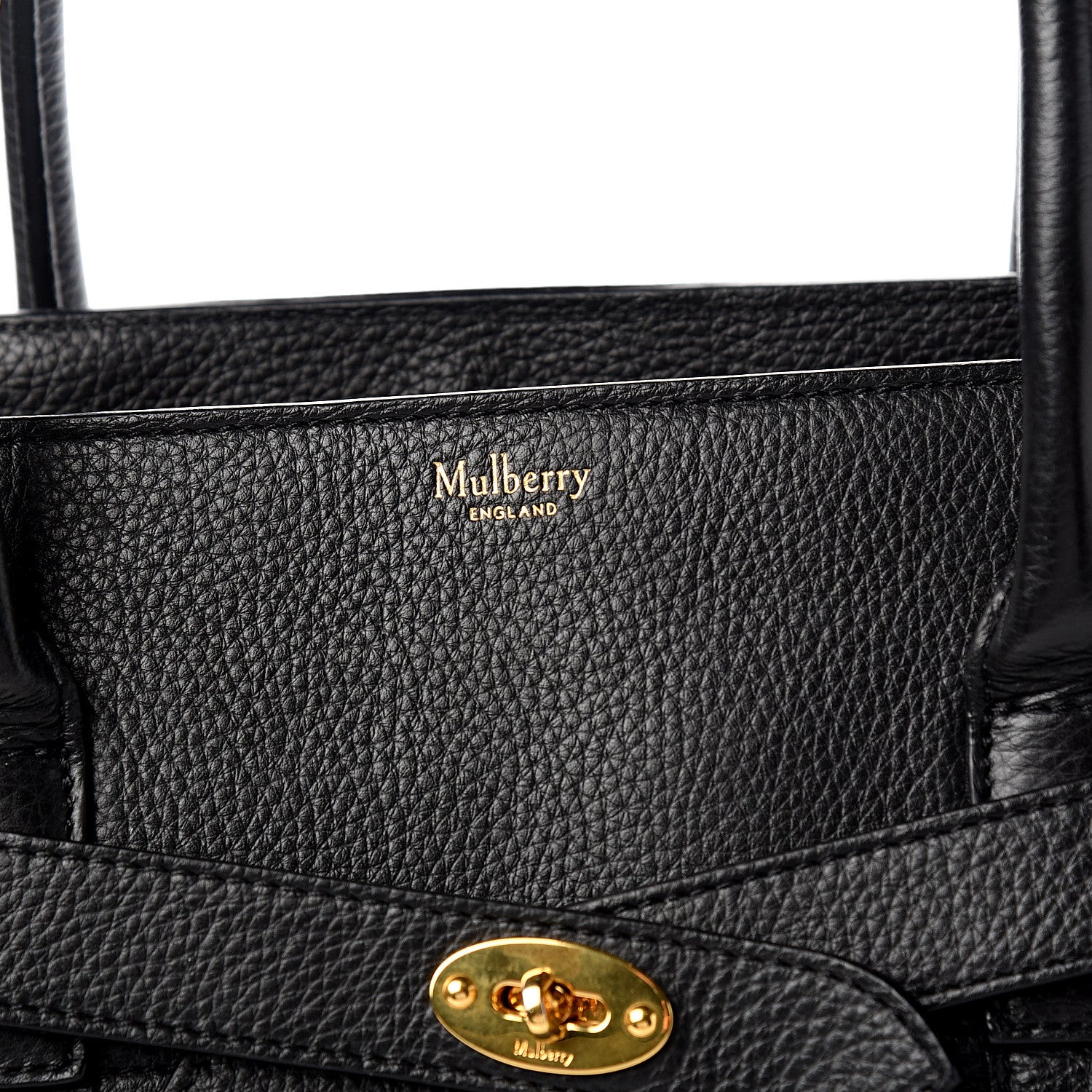Mulberry Classic Grain Bayswater Zip Tote Black 10 of 10