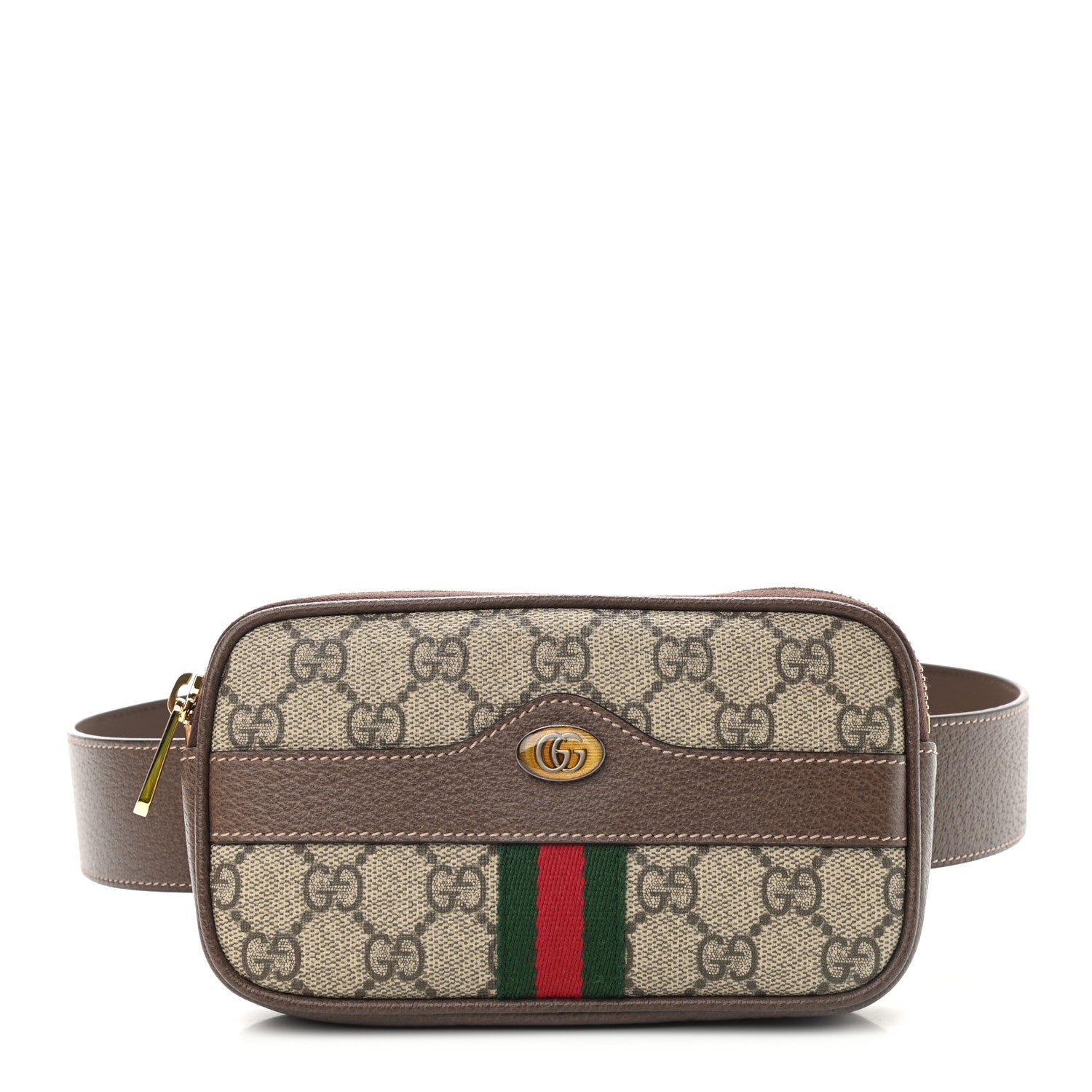 Gucci GG Supreme Monogram Ophidia Belted iPhone Case 75 30 Dark Brown 1 of 10