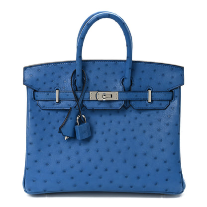 Hermes Ostrich Birkin 25 Mykonos 1 of 12