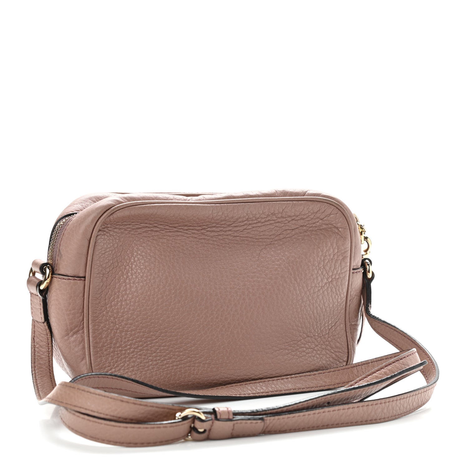 Gucci Pebbled Calfskin Small Soho Disco Bag Camelia 3 of 14