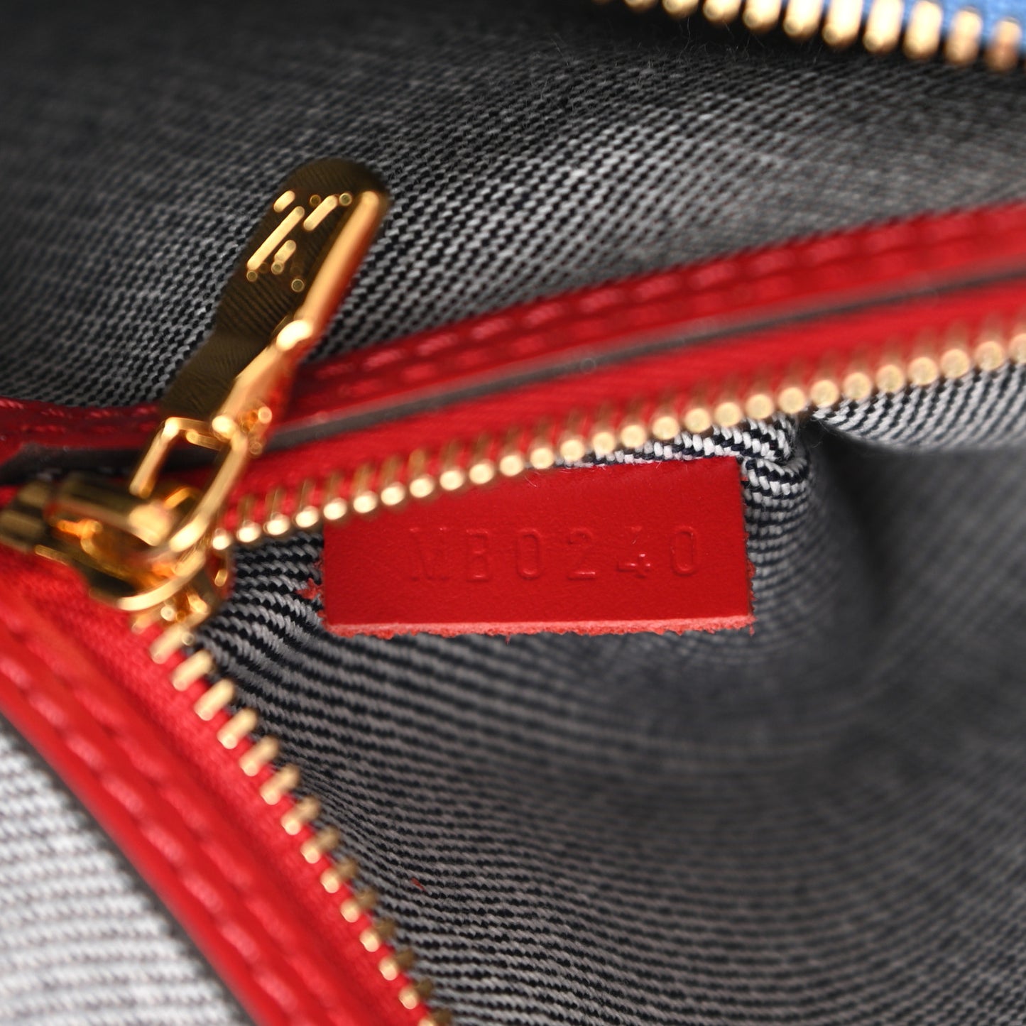 Denim Damier Monogram Patchwork Speedy Bandouliere 30 Blue Rouge