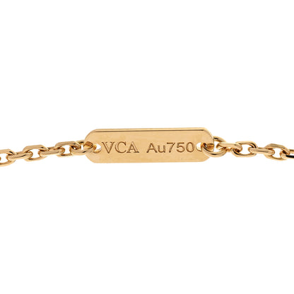 Van Cleef & Arpels 18K Yellow Gold Black Onyx Vintage Alhambra Pendant Necklace 4 of 6