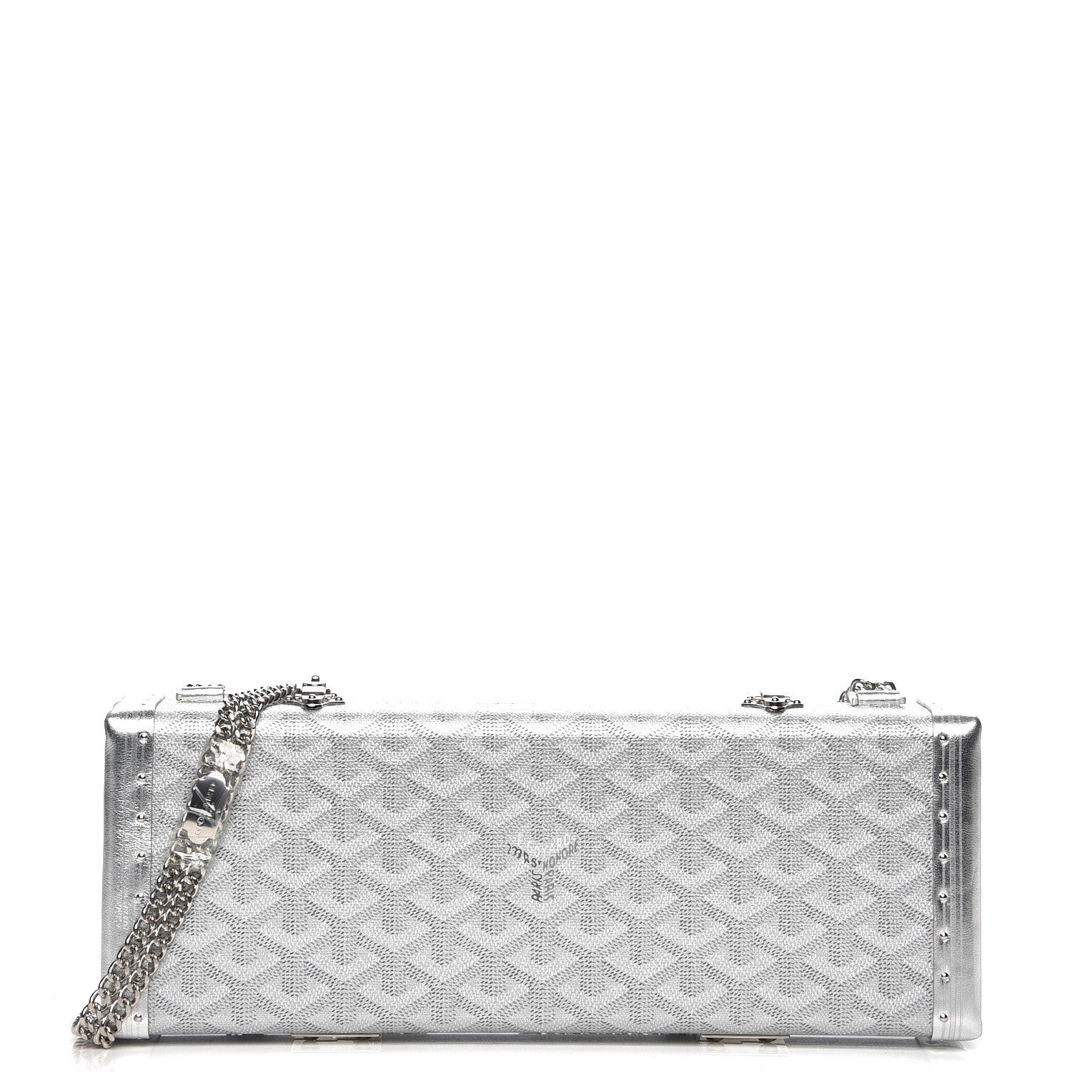Goyard Goyardine Saint Honore Clutch Silver 1 of 10