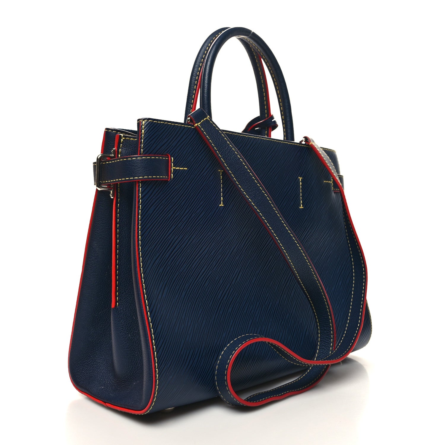 Louis Vuitton Epi Twist Tote Indigo 4 of 12
