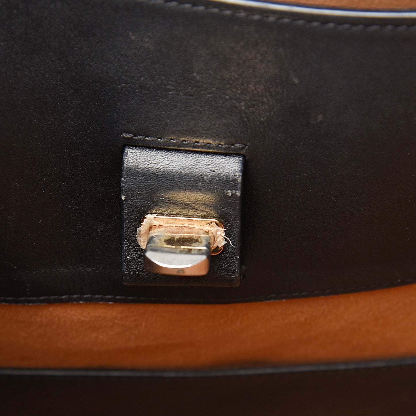 Grained Calfskin Large Milla Hobo Black