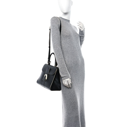 Delvaux Box Calfskin MM Brillant Clouds Satchel Black Ciel 2 of 15
