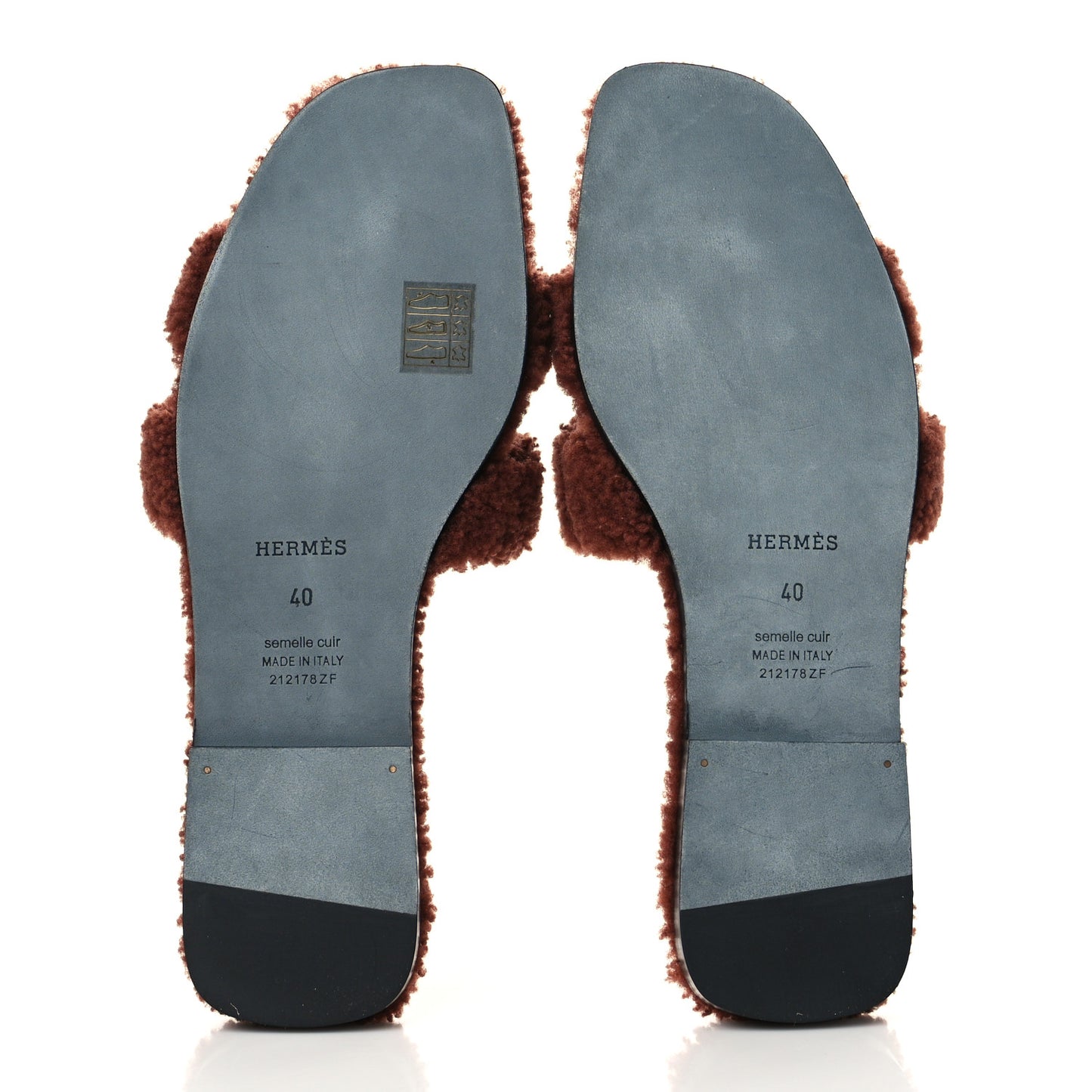 Woolskin Oran Sandals 40 Cognac