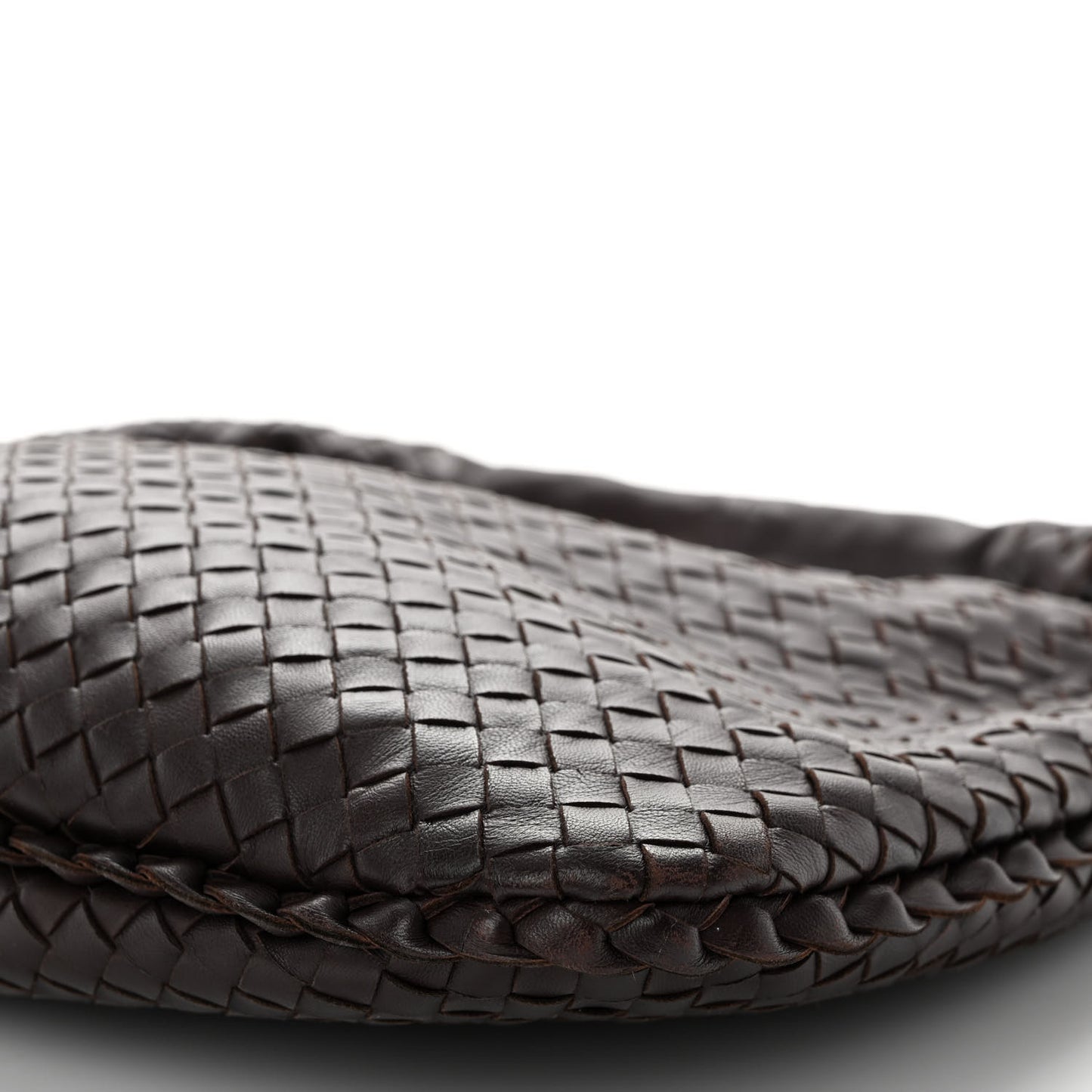 Nappa Intrecciato Medium Veneta Hobo Ebano