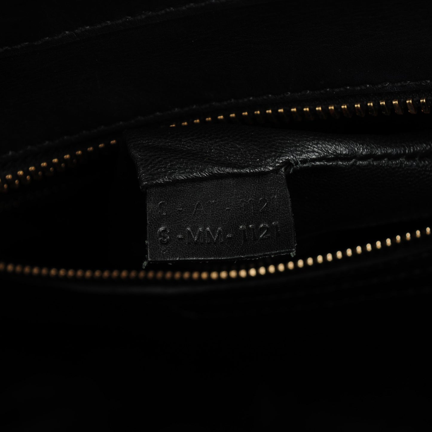 Smooth Calfskin Linen Mini Bi-Color Luggage Natural Black