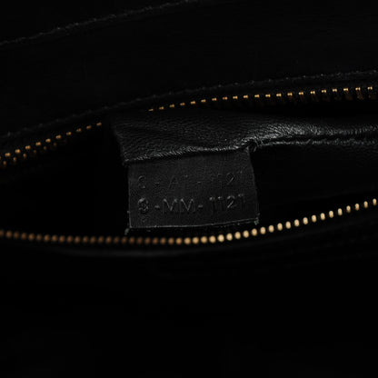 Celine Smooth Calfskin Linen Mini Bi-Color Luggage Natural Black 7 of 8