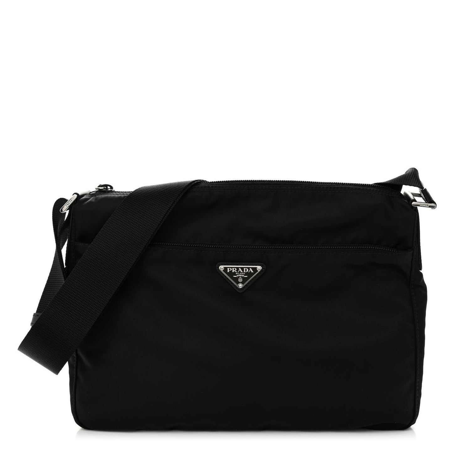 Tessuto Nylon Messenger Bag Black