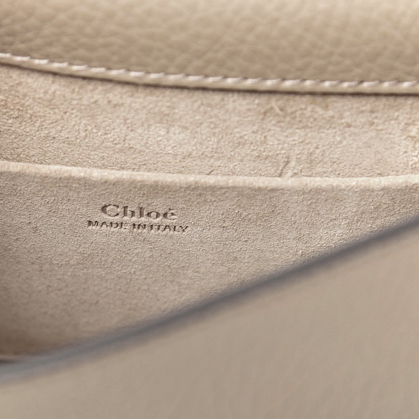 Calfskin Suede Small Nile Bracelet Bag Motty Grey