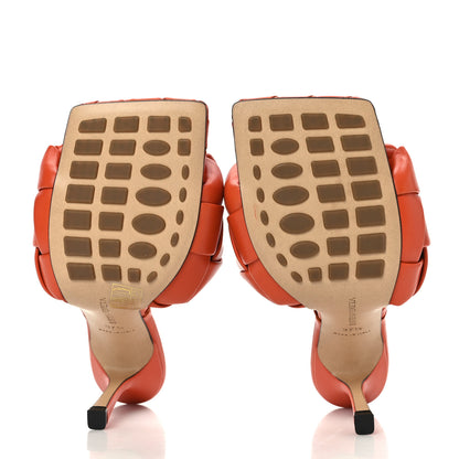 Bottega Veneta Nappa Maxi Intrecciato Lido Mule Sandals 37.5 Paprika 5 of 7