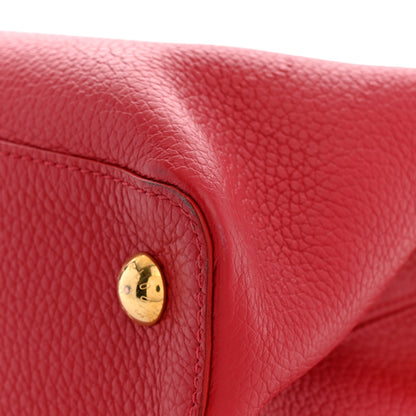 Louis Vuitton Taurillon Capucines PM Rubis 10 of 10