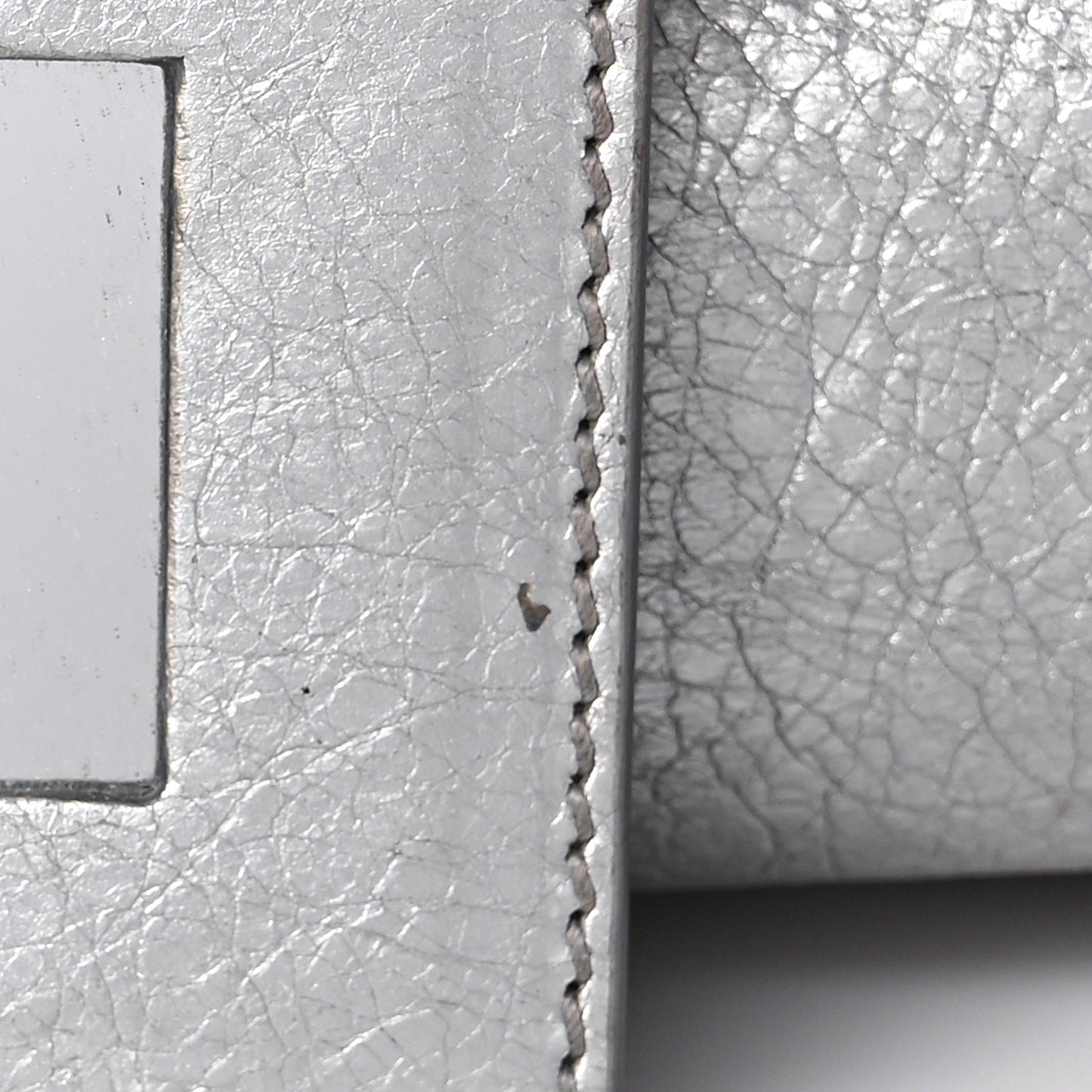 Metallic Agneau Giant 12 Silver Hardware City Gris Aluminum