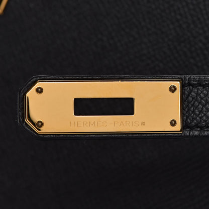 Hermes Epsom Kelly Sellier 35 Black 10 of 35