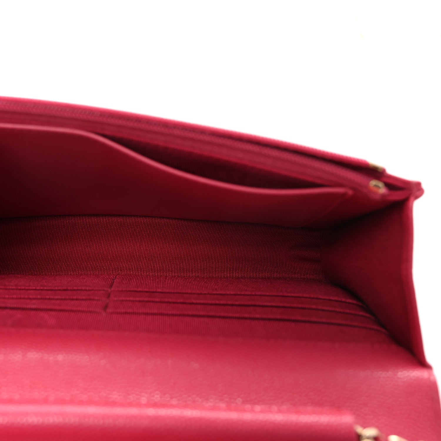 Chanel Caviar Quilted Wallet on Chain WOC Dark Pink 5 of 12