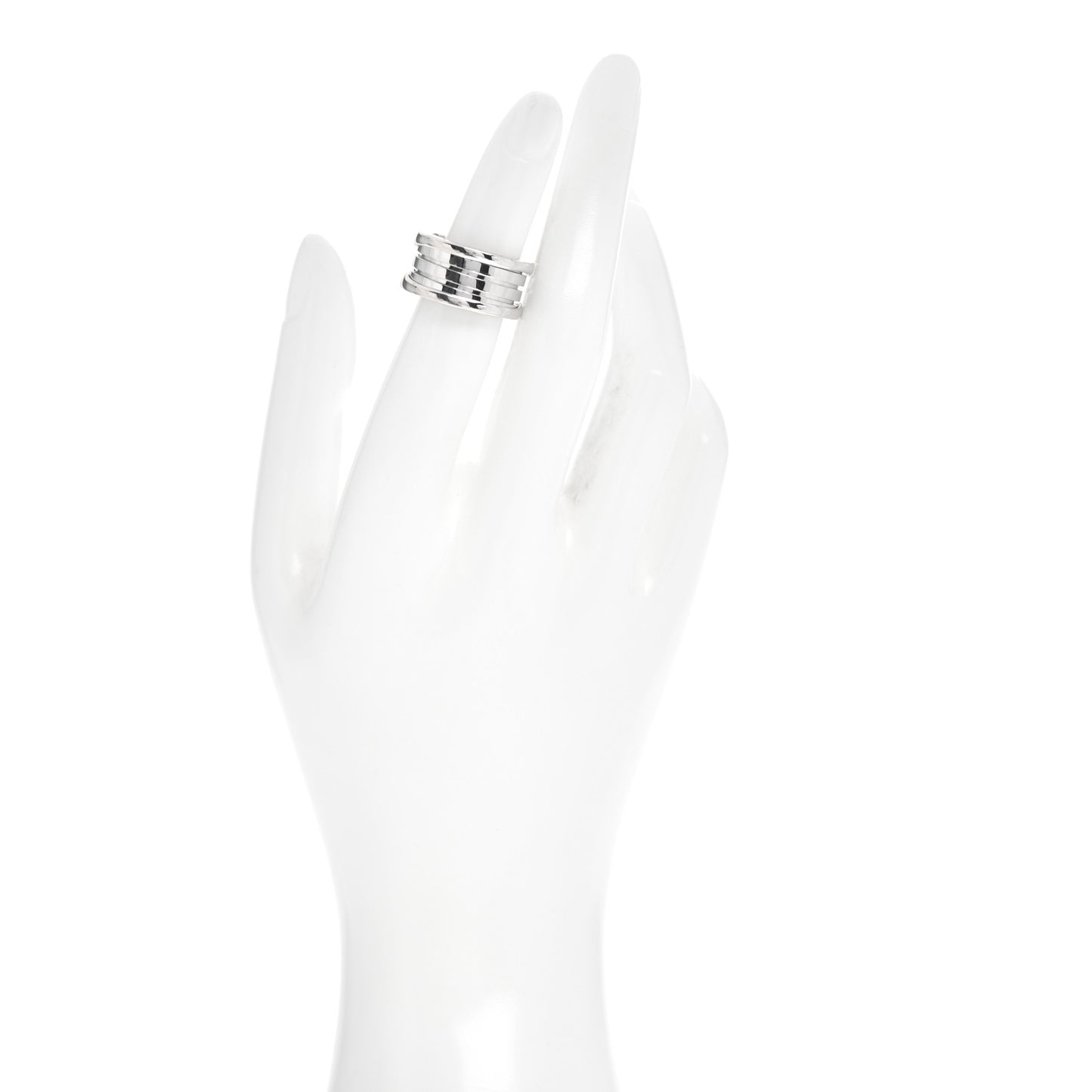 18K White Gold B.Zero1 Four-Band Ring 51 5.75