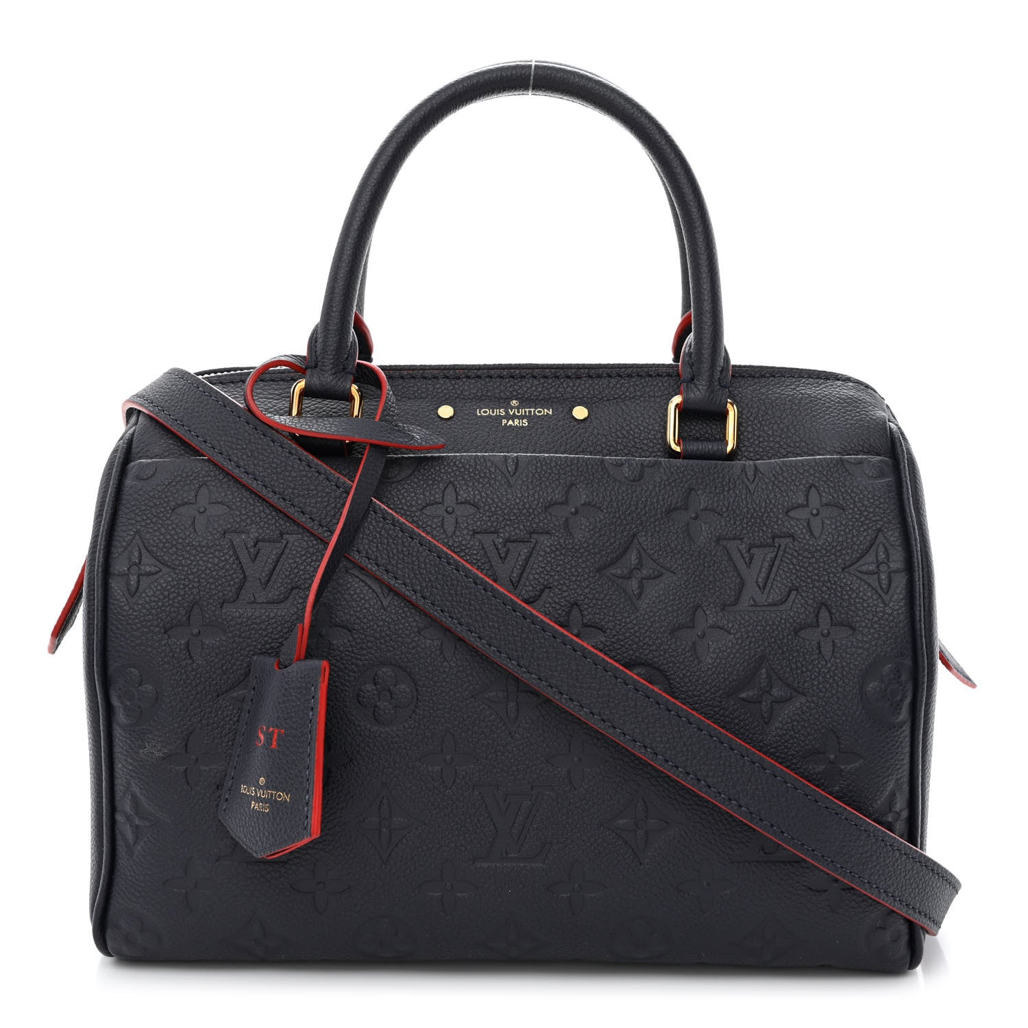 Louis Vuitton Empreinte Speedy Bandouliere 25 NM Marine Rouge 1 of 11