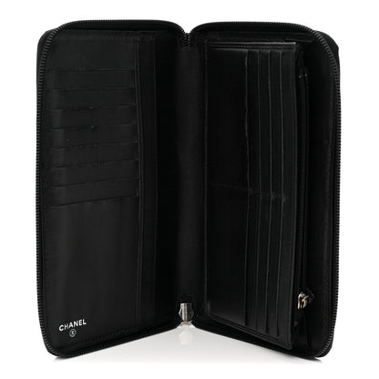 Chanel Caviar Large Timeless CC Zip Around Wallet Black 5 of 8
