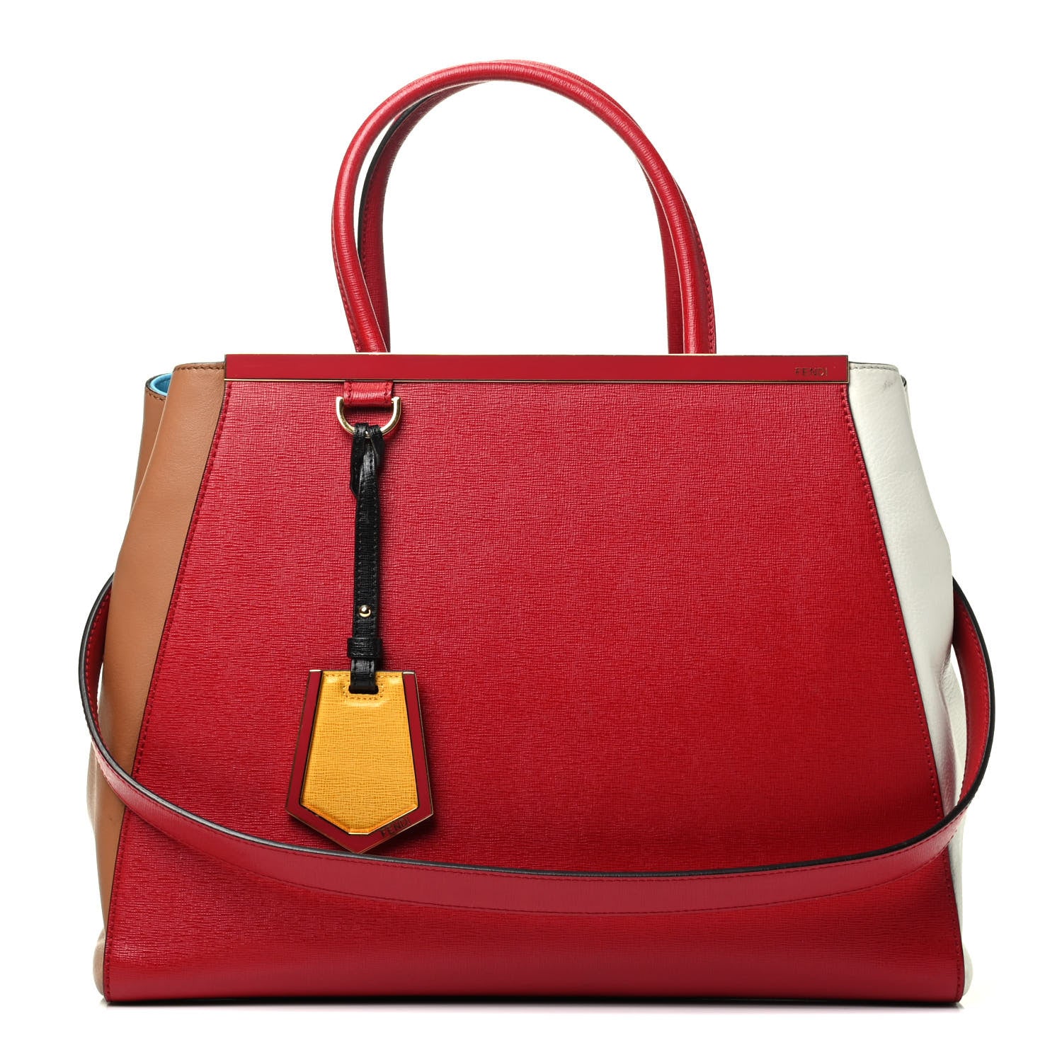 Fendi Vitello Elite Regular 2Jours Tote Multicolor 1 of 4