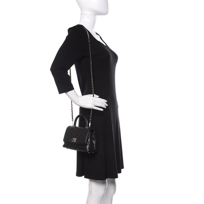 Chanel Caviar Quilted Extra Mini Coco Handle Flap Black 2 of 10
