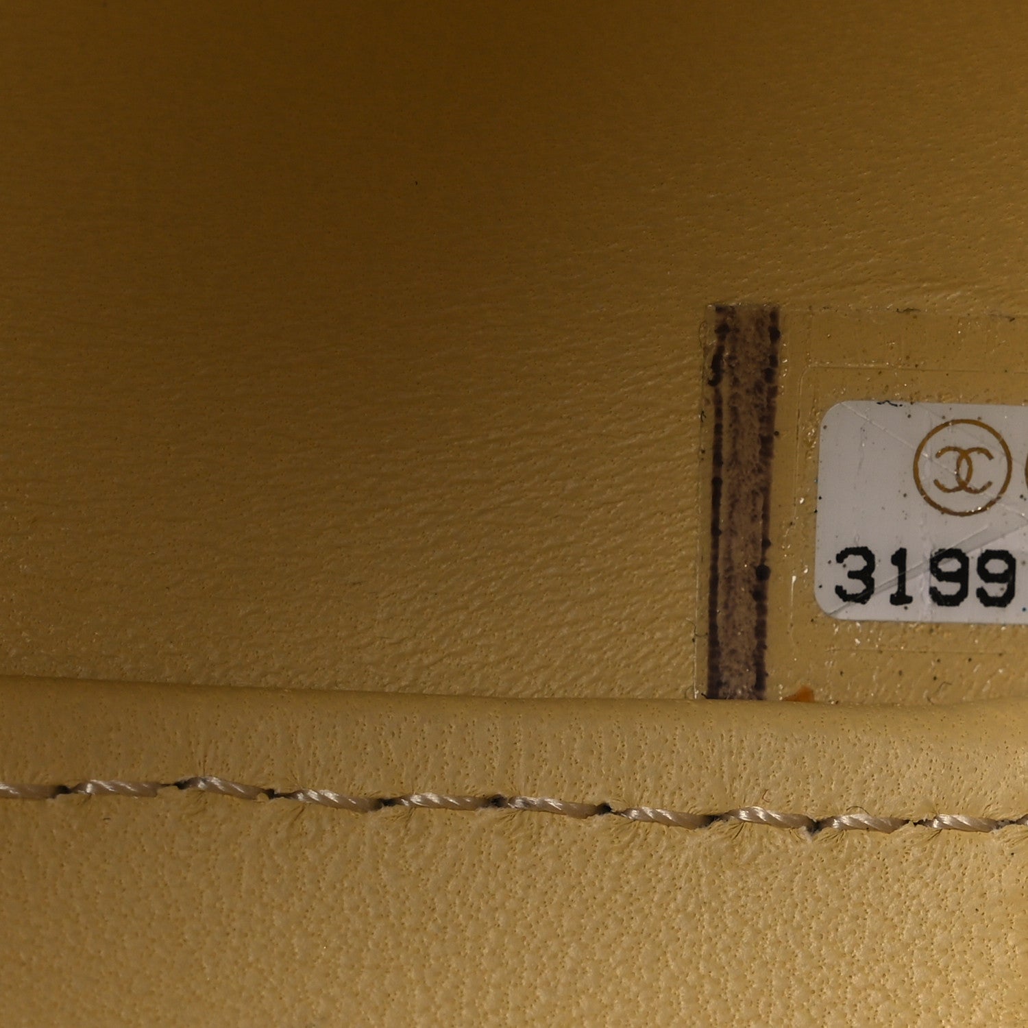 Chanel Lambskin Quilted CC Bubble Vanity Case With Chain Light Yellow 7 of 11