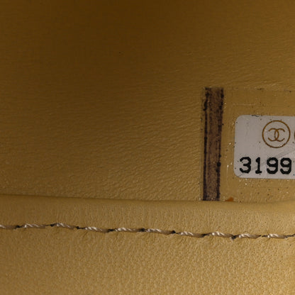 Chanel Lambskin Quilted CC Bubble Vanity Case With Chain Light Yellow 7 of 11