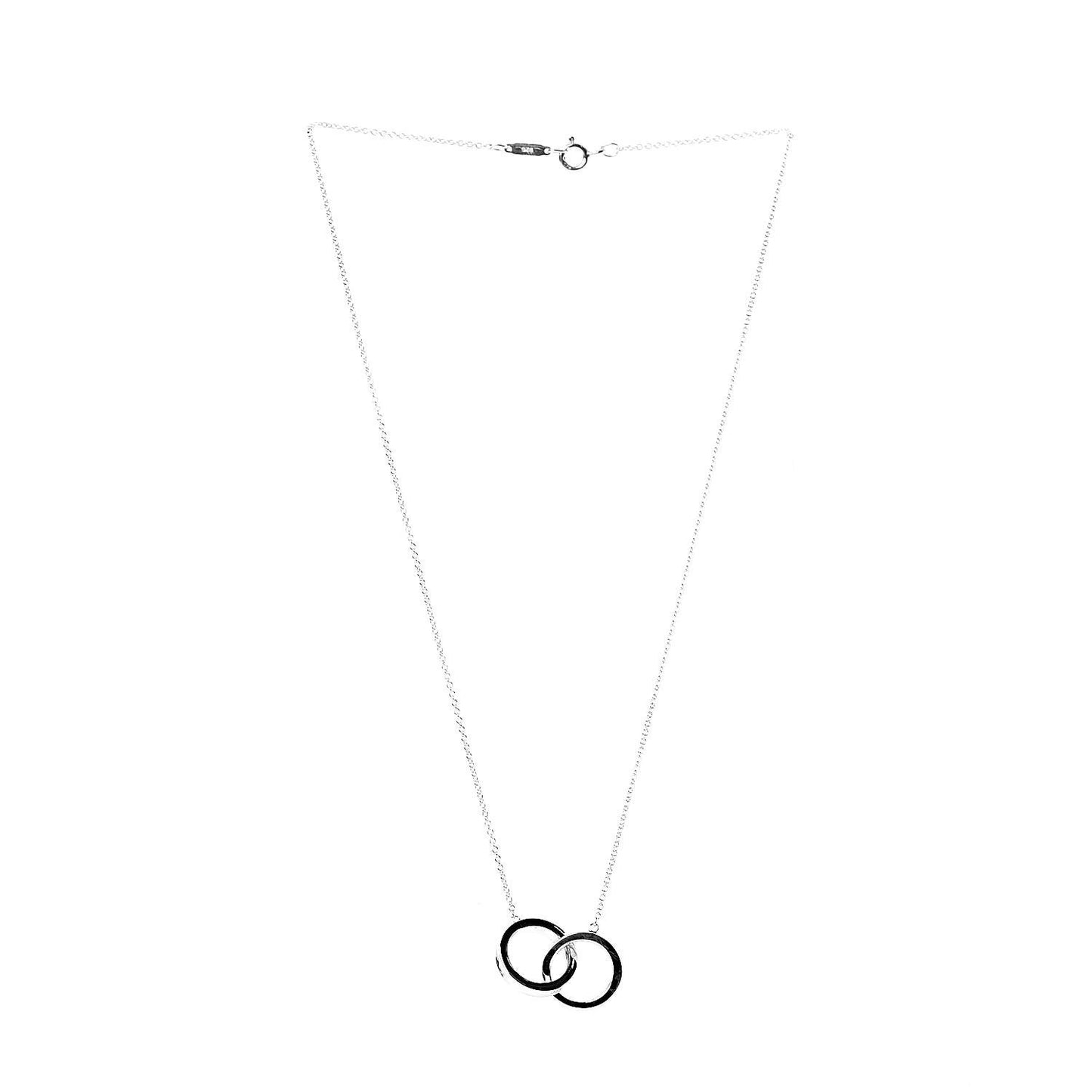 Sterling Silver 1837 Interlocking Circles Pendant Necklace