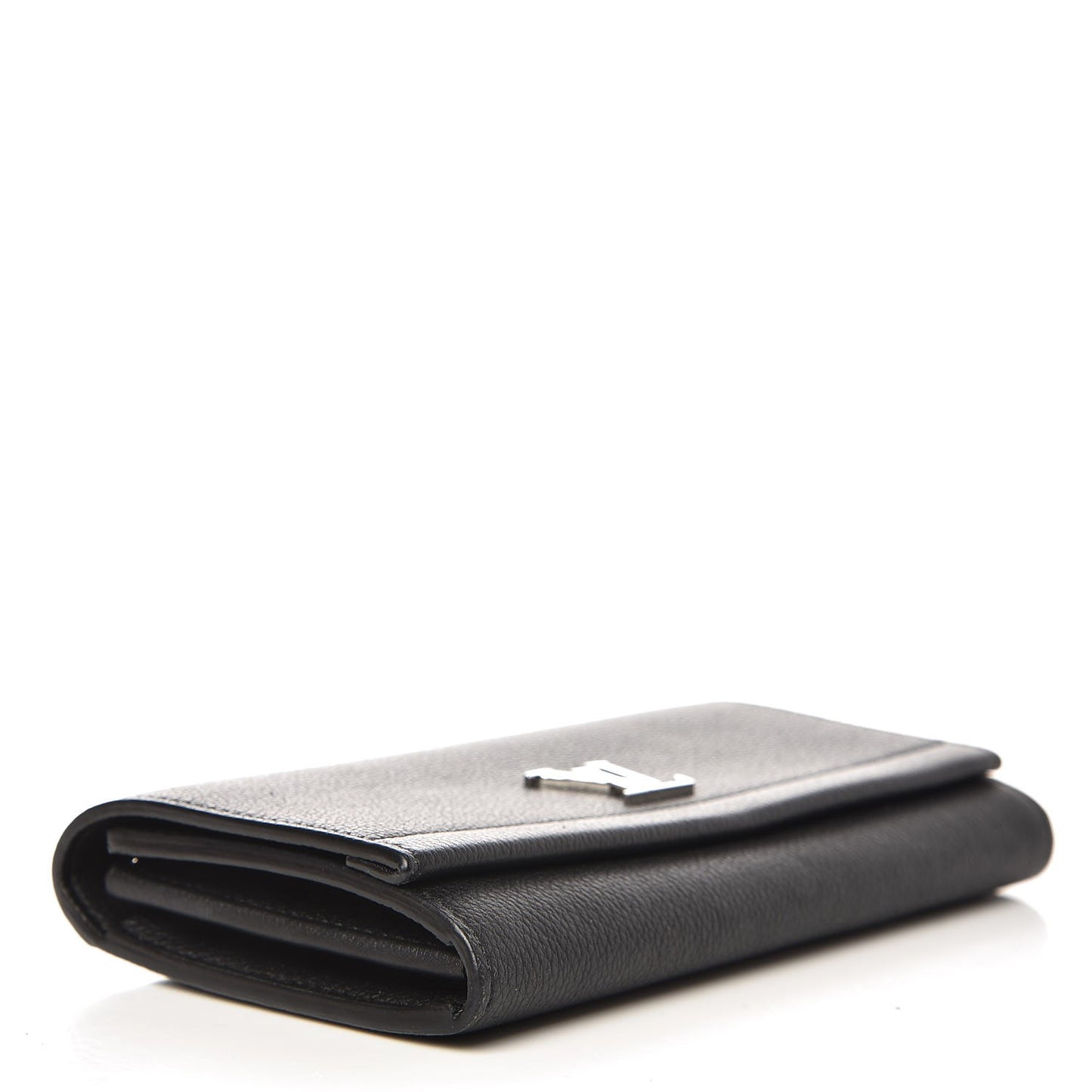 Calfskin Lockme II Wallet Black