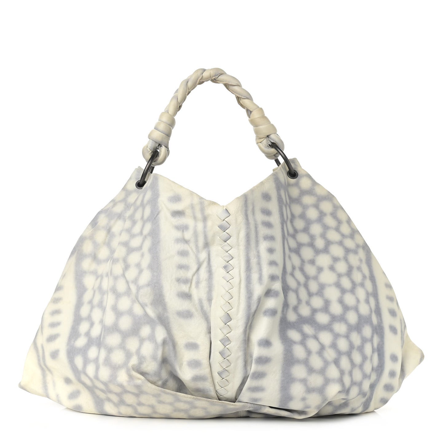 Intrecciato Nappa Aquilone Fortune Cookie Hobo White