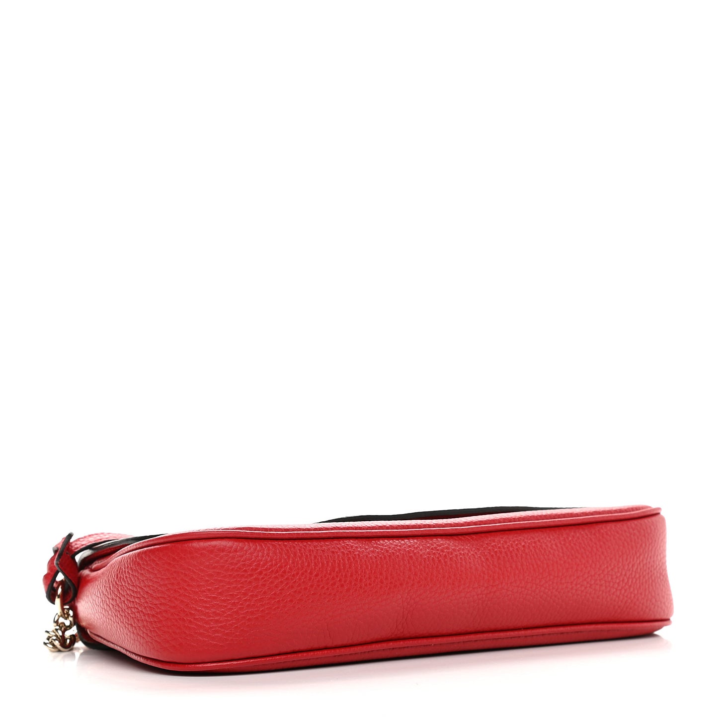 Pebbled Calfskin Medium Soho Flap Crossbody Vibrant Red