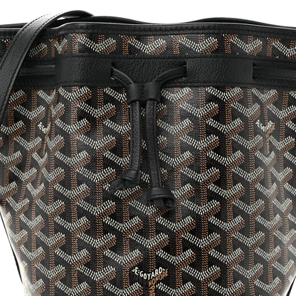 Goyard Goyardine Petit Flot Bucket Bag PM Black 7 of 9