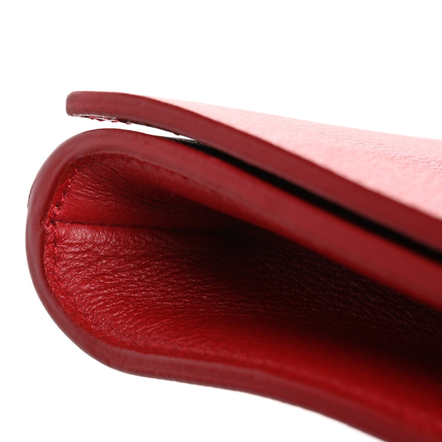 Saint Laurent Calfskin Monogram Large Belle De Jour Clutch Red 9 of 11