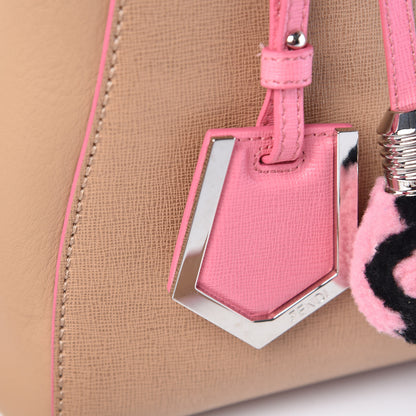 Fendi Vitello Elite Light Bulb Charm Petite 2Jours Tote Cuoio 7 of 12