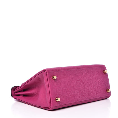 Hermes Togo Kelly Retourne 25 Rose Pourpre 4 of 30