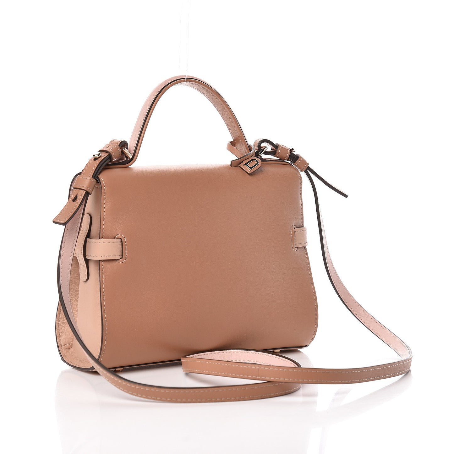 Smooth Calfskin Mini Tempete Satchel Vision Pink