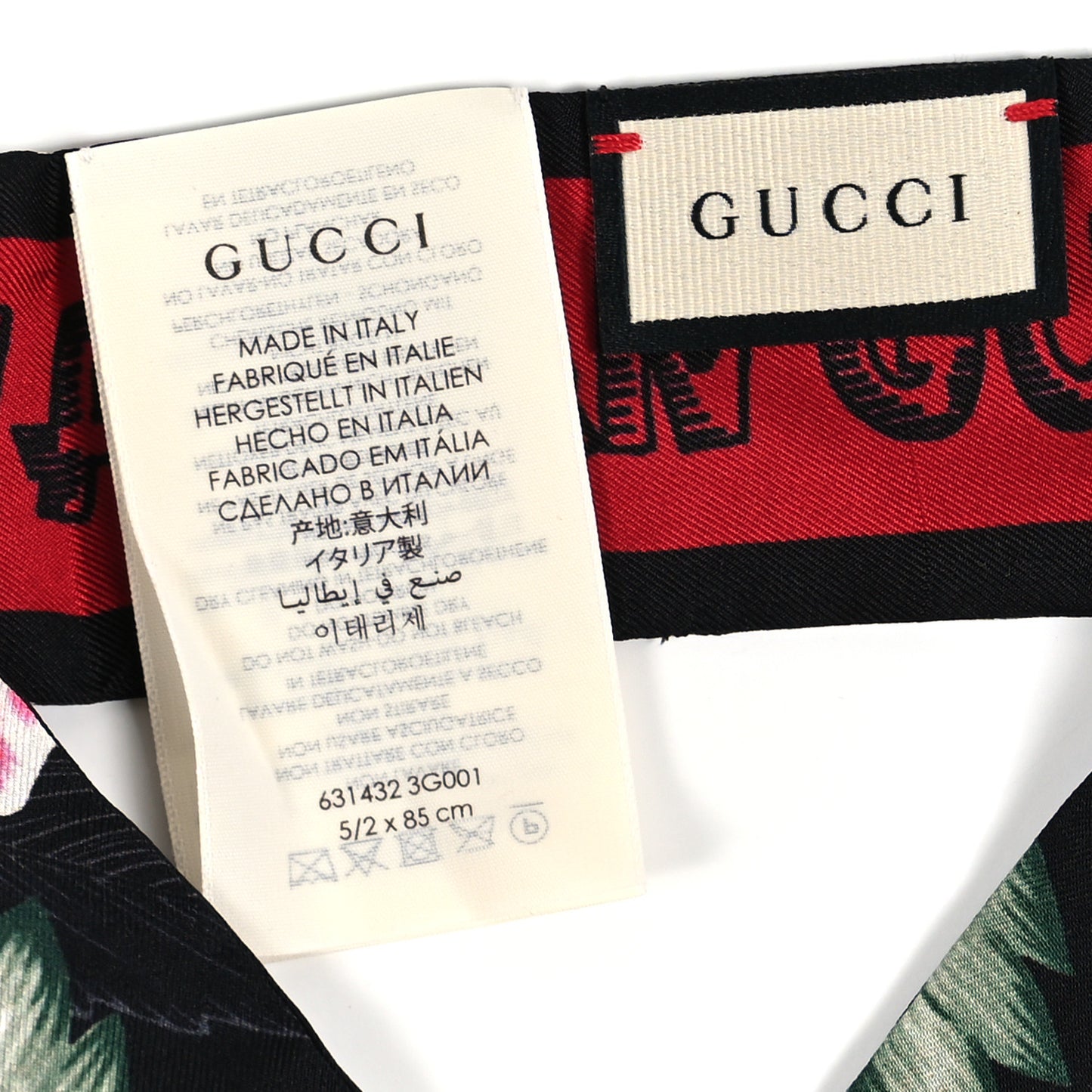 Silk Twill Haway Neck Bow Scarf Black