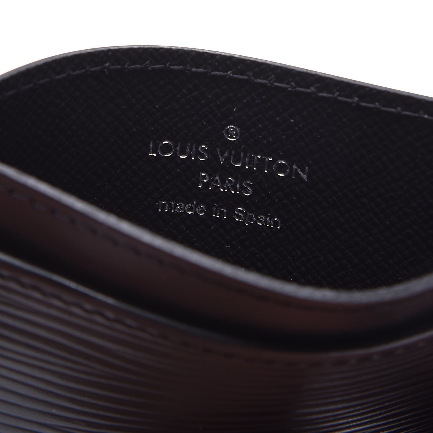 Louis Vuitton Epi Card Holder Black 5 of 6