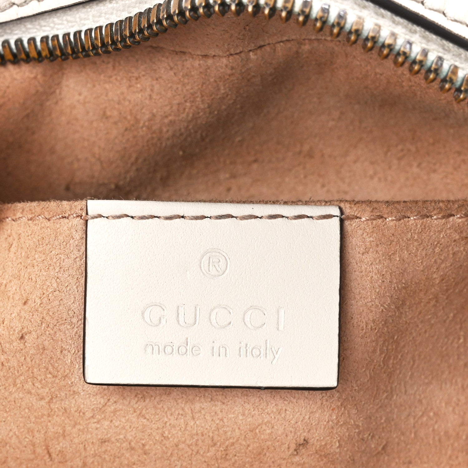 Gucci Calfskin Matelasse Small GG Marmont Chain Shoulder Bag White 6 of 13