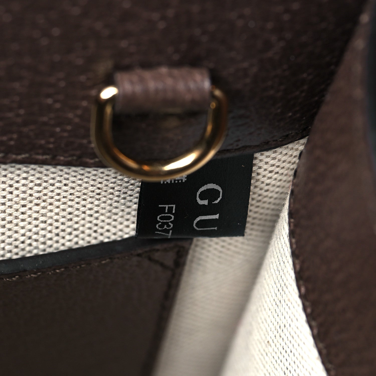 Gucci Monogram Jumbo GG Textured Dollar Calfskin Web Mini Vertical Tote Camel Ebony New Acero 7 of 11