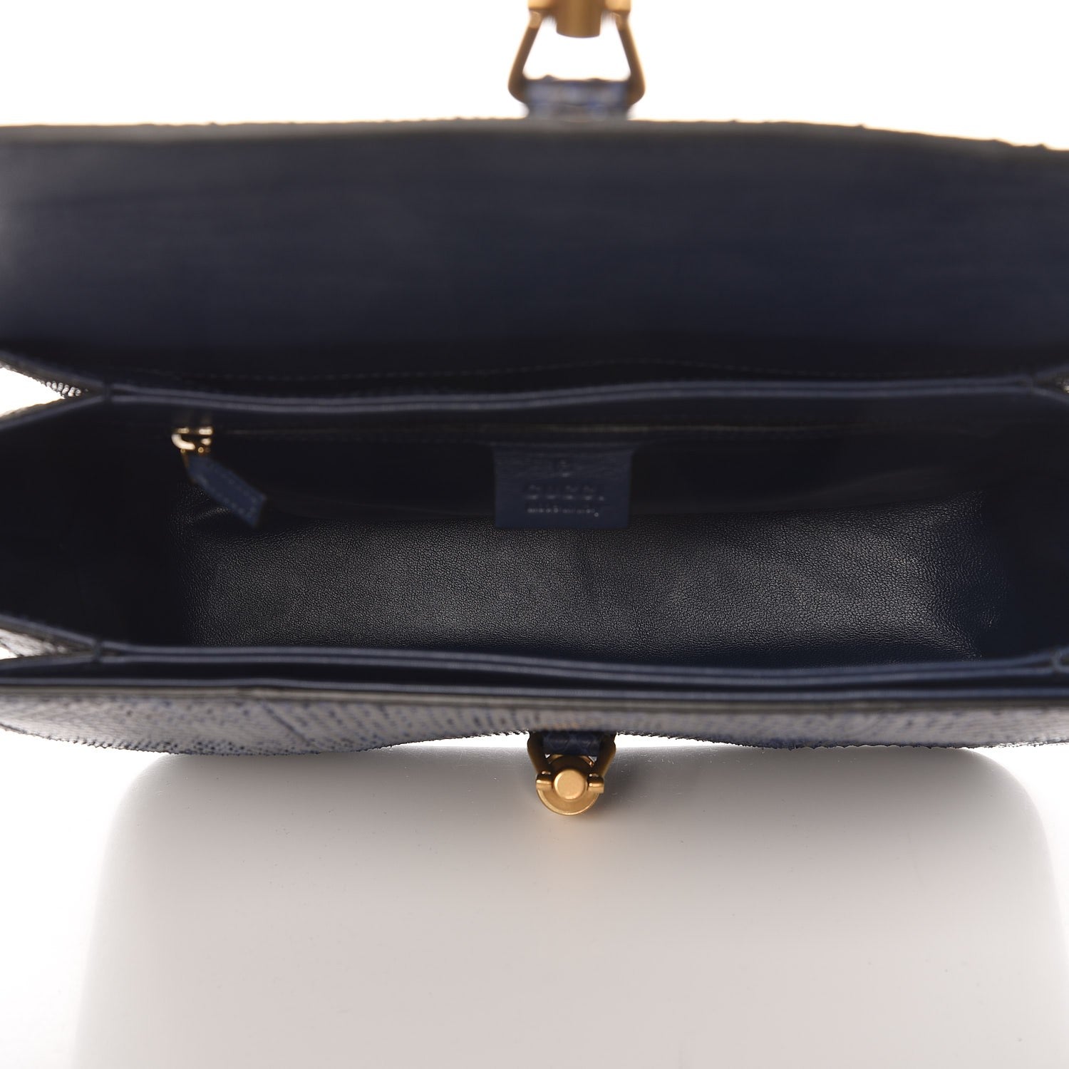 Gucci Soft Python Small Jackie Shoulder Bag Blue 6 of 8