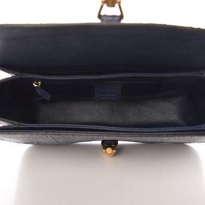 Gucci Soft Python Small Jackie Shoulder Bag Blue 6 of 8
