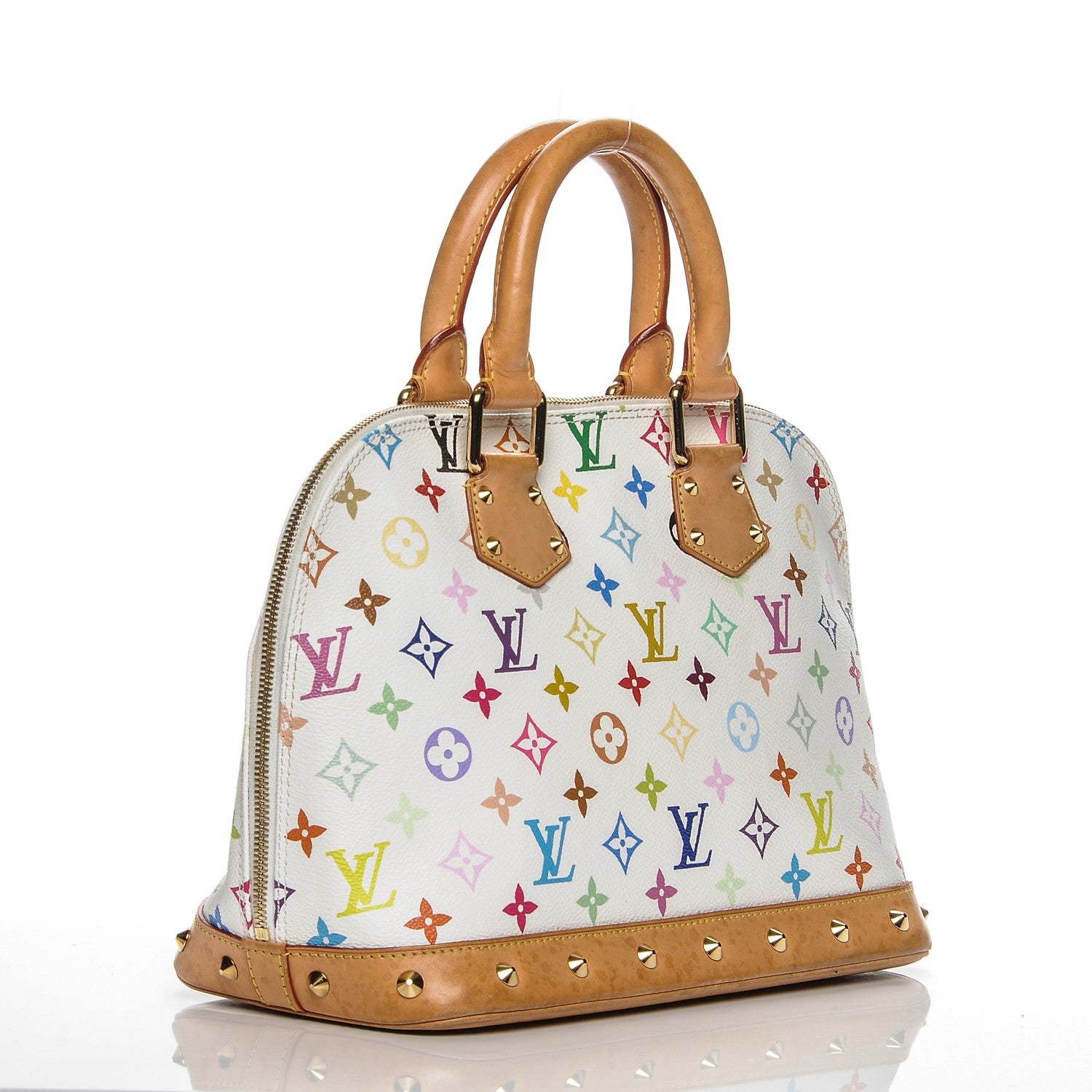 Louis Vuitton Monogram Multicolor Alma White 3 of 10
