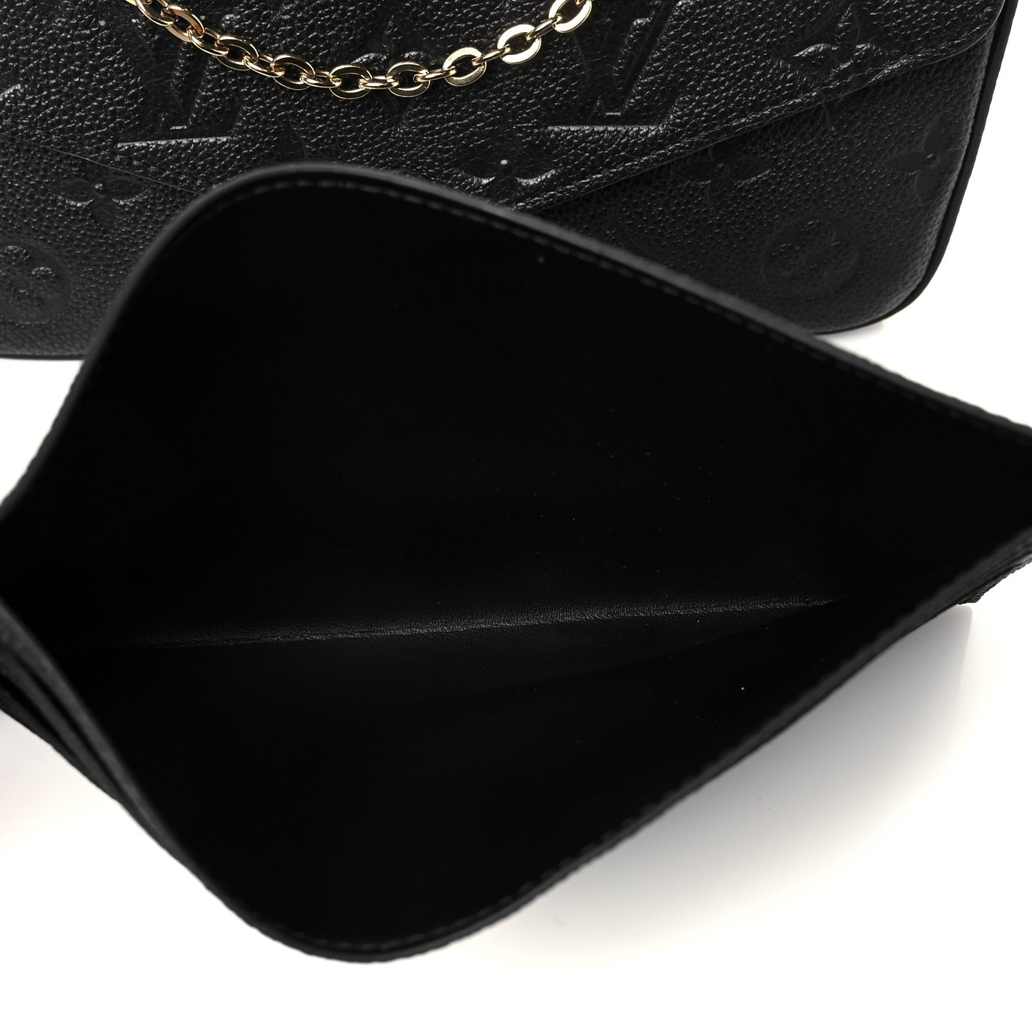 Empreinte Pochette Felicie Chain Wallet Black
