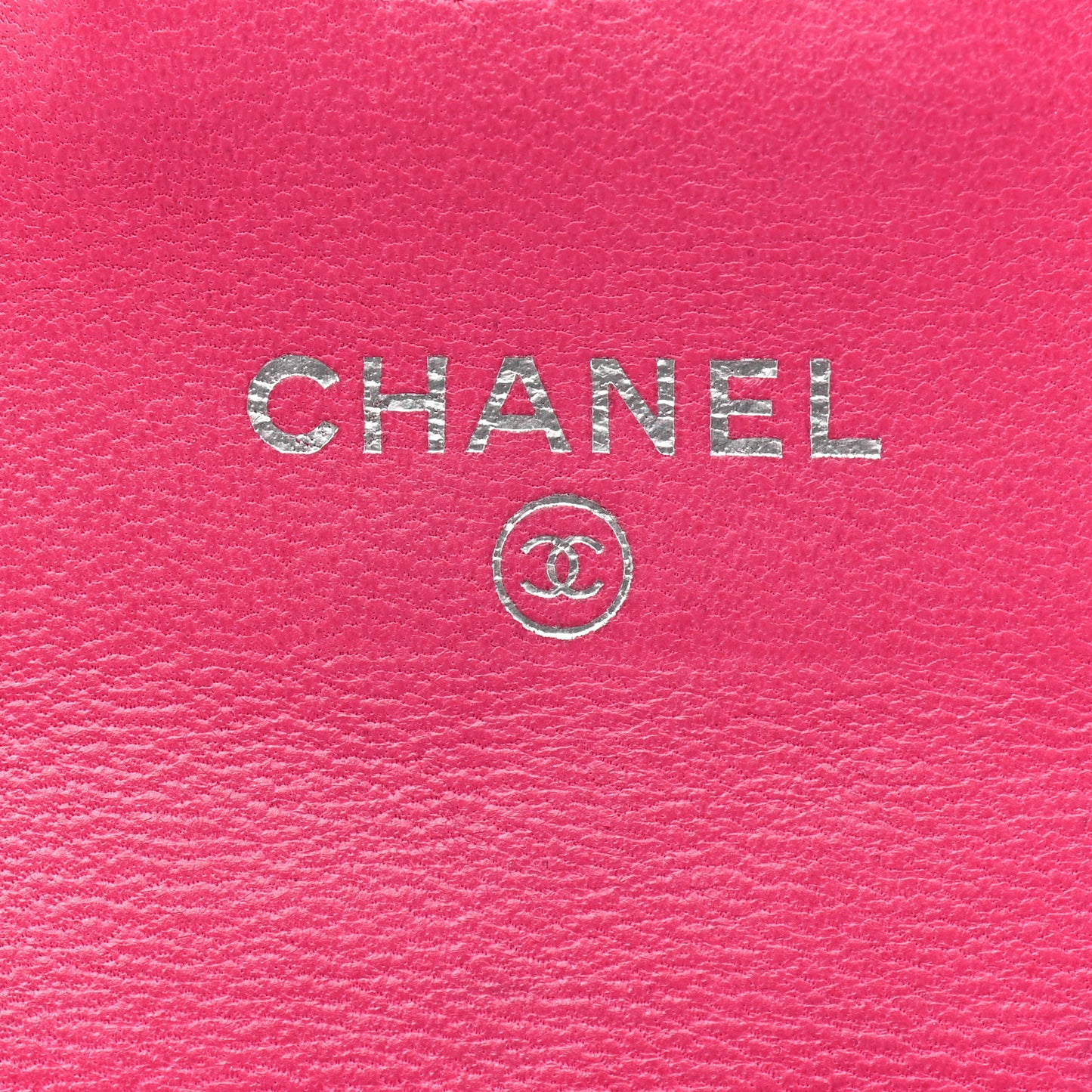Lambskin Quilted Flap Card Holder Wallet Pink