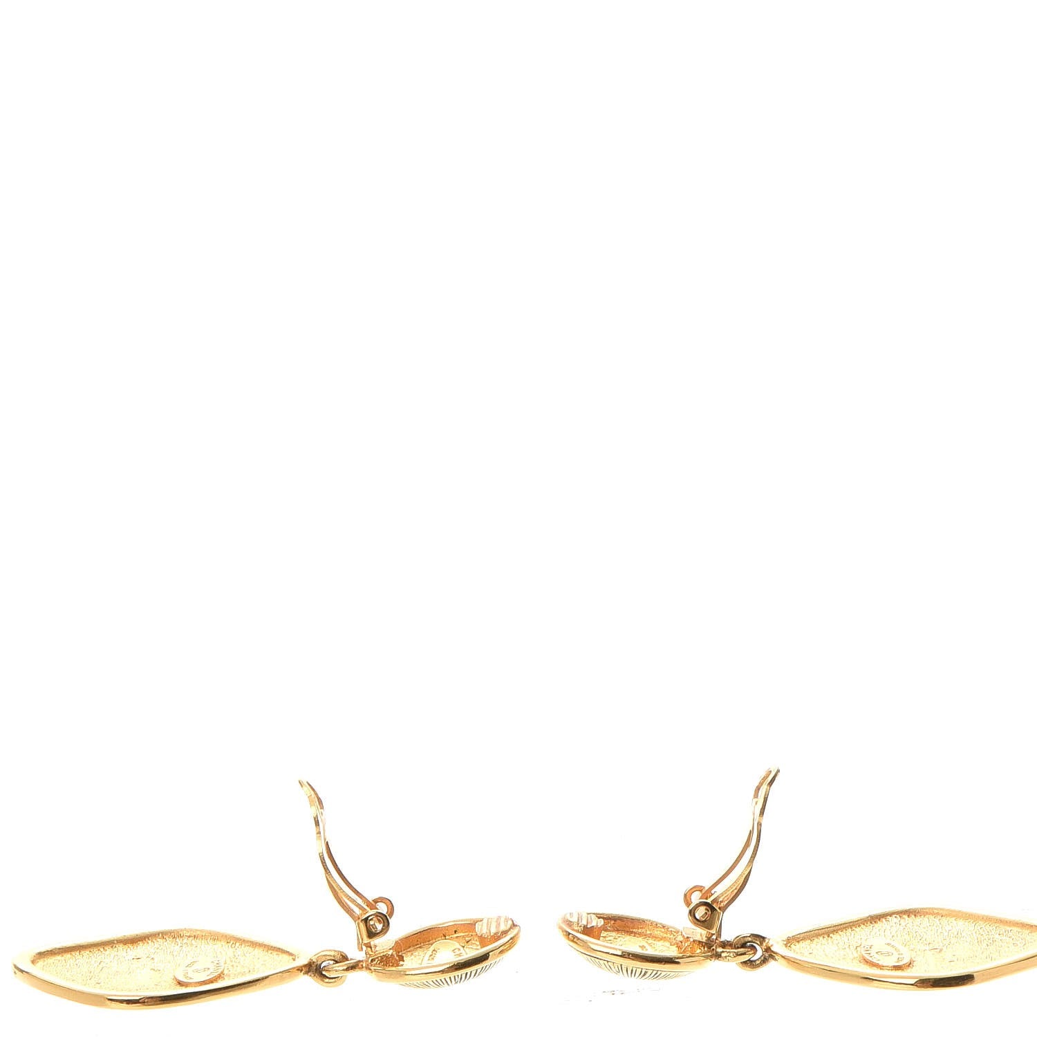 Chanel 31 Rue Cambon CC Clip On Drop Earrings Gold 3 of 6