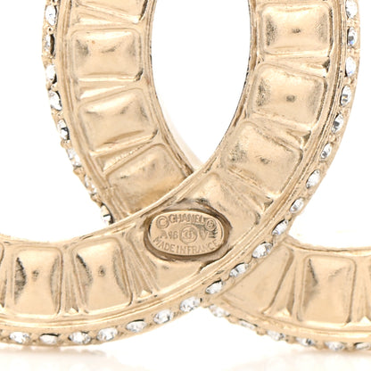 Chanel Baguette Crystal CC Brooch Gold 4 of 4