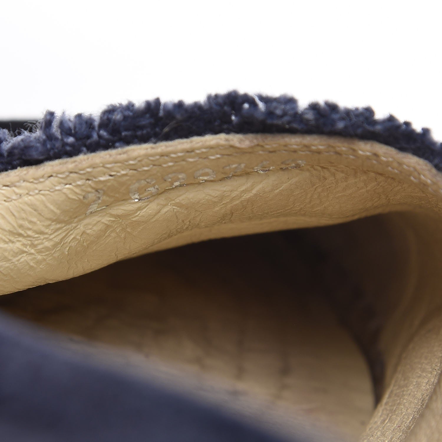 Chanel Linen CC Espadrilles 36 Blue Black 10 of 16