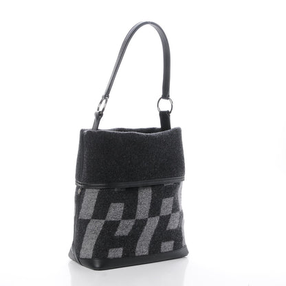 Hermes Felt Vache Hunter Swift Col Roule 25 Graphite Gris Moyen Black 3 of 7
